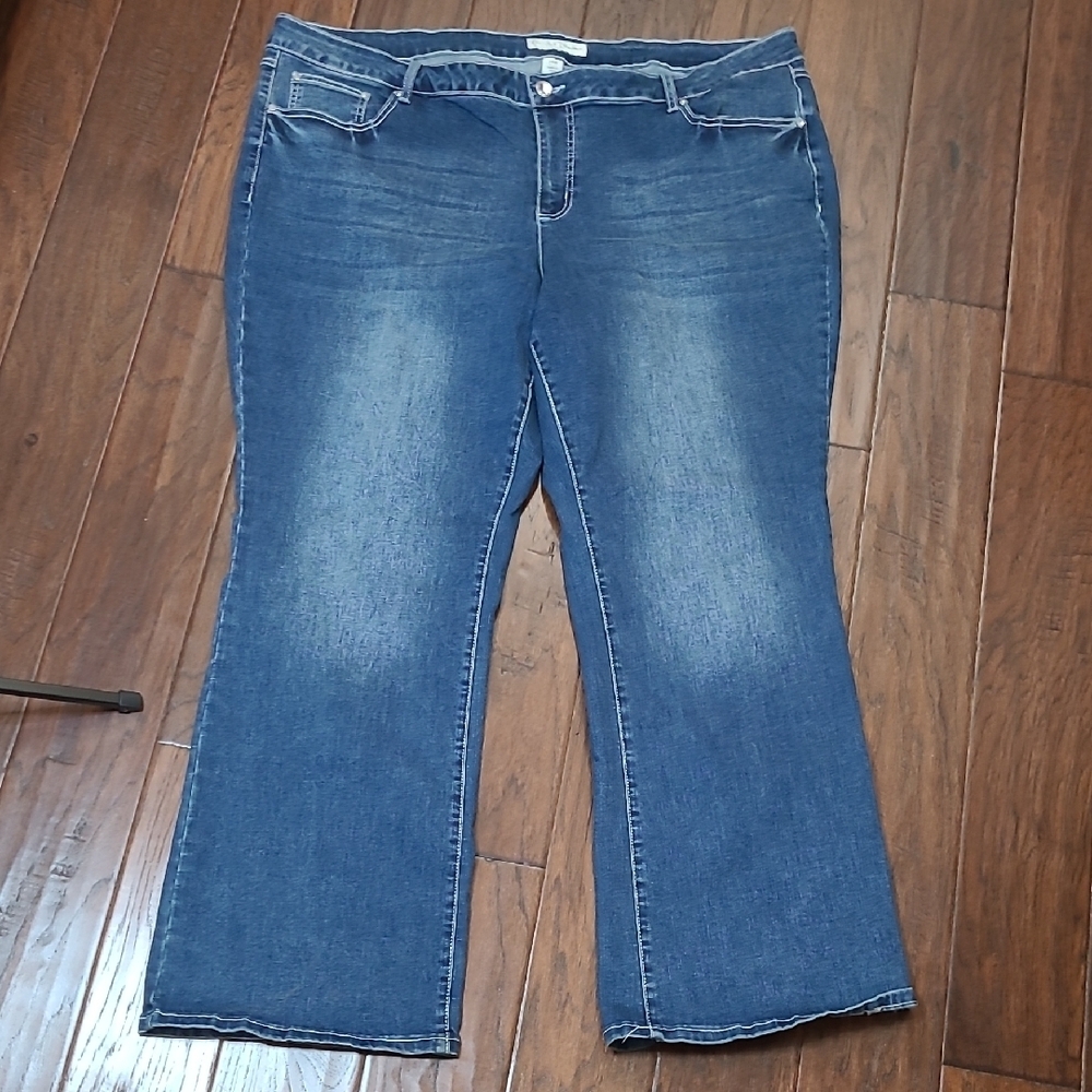 Cato Bootcut Jeans with Heart Designs on the Back Pockets size 24W